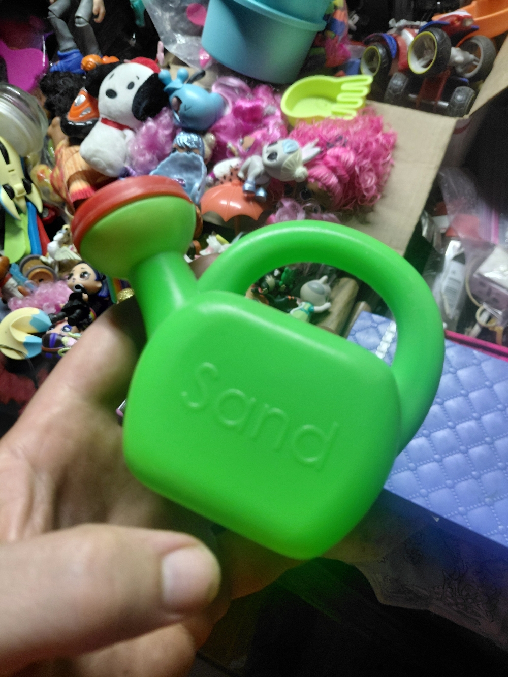 Bright Green Kids Watering Can Toy - Sand Play Accessory